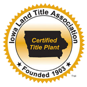 Iowa Land Title Association Certified Title Plant Member badge